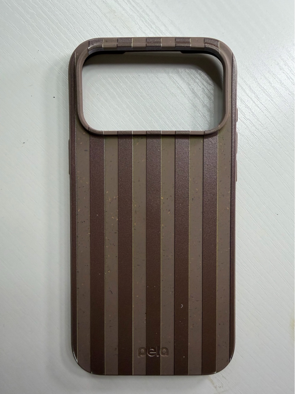 Brown Striped Pela Phone Case